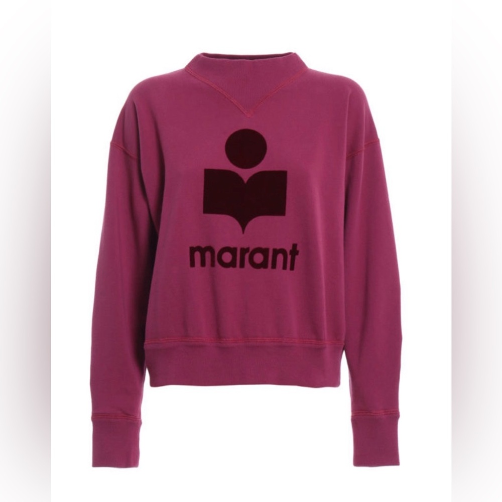Isabel Marant Moby Sweatshirt in Raspberry - Picture 2 of 7